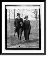 Historic Framed Print, A. Lundh & wife, 4/19/23,  17-7/8" x 21-7/8"
