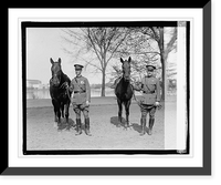 Historic Framed Print, Capt. Wm. C. Ocker & Lt. Walter K. Burgess, 4/25/23,  17-7/8" x 21-7/8"