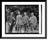 Historic Framed Print, [Sen. Edge Roe Stewart, F.M. Feiker, F.X. Wolley[?] 5/7/23],  17-7/8" x 21-7/8"
