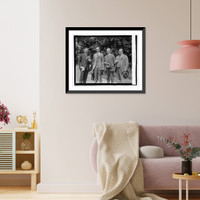 Historic Framed Print, [Sen. Edge Roe Stewart, F.M. Feiker, F.X. Wolley[?] 5/7/23],  17-7/8" x 21-7/8"