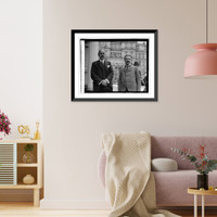 Historic Framed Print, Dr. Imre Kadosy & Dr. Wm. Benard, 5/7/23,  17-7/8" x 21-7/8"