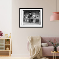 Historic Framed Print, Mt. Alto garden party,  17-7/8" x 21-7/8"