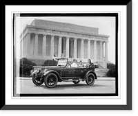 Shriner automobile Illustrious Potentate, Almas Temple, Leonard P. Steuart" at Lincoln Memorial", Historic Reproduction