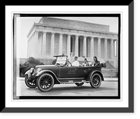 Shriner automobile Illustrious Potentate, Almas Temple, Leonard P. Steuart" at Lincoln Memorial" - 2, Antique Wall Art