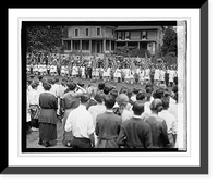 Historic Framed Print, Flag Day, No. West Cit. Assn., 6/14/23,  17-7/8" x 21-7/8"