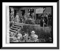 Hoover laying cornerstone, Congressional Club, 6/9/23, Vintage Wall Art