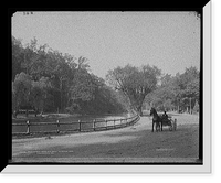 Historic Framed Print, Wissahickon Creek and drive, Fairmount Park, Philadelphia, Pa.,  17-7/8" x 21-7/8"