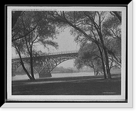 Historic Framed Print, Schuykill [i.e., Schuylkill] River, Fairmount Park, Philadelphia, Pa.,  17-7/8" x 21-7/8"