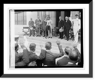 Historic Framed Print, Roosevelt at Naval Magazine, 7/2/23,  17-7/8" x 21-7/8"