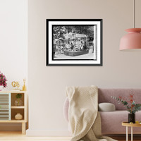 Historic Framed Print, Takoma Park, Fourth of July celebration, 7/4/23 - 3,  17-7/8" x 21-7/8"