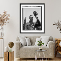 Historic Framed Print, Gen'l Henri Joseph Eugene Gouraud, 7/5/23,  17-7/8" x 21-7/8"