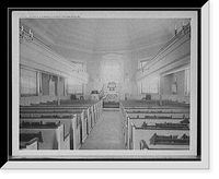 Historic Framed Print, Interior, Old Swede's [Gloria Dei] Church, Philadelphia, Pa.,  17-7/8" x 21-7/8"