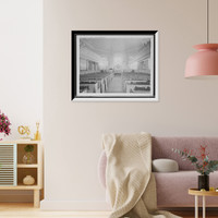 Historic Framed Print, Interior, Old Swede's [Gloria Dei] Church, Philadelphia, Pa.,  17-7/8" x 21-7/8"