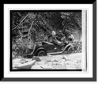 Historic Framed Print, Auto wreck, [7/30/23],  17-7/8" x 21-7/8"