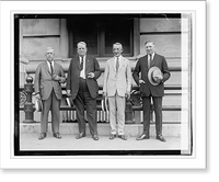 Historic Framed Print, Illinois delegates to Harding funeral, 8/9/23,  17-7/8" x 21-7/8"