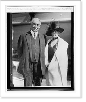 Historic Framed Print, Pres. & Mrs. Harding,  17-7/8" x 21-7/8"