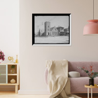 Historic Framed Print, St. James Episcopal Church, Atlantic City, N.J.,  17-7/8" x 21-7/8"