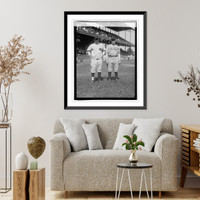 Historic Framed Print, Calvin Hull & [...] Kelly, 9/3/23,  17-7/8" x 21-7/8"