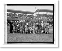 Historic Framed Print, Police, Firemen's ballgame, 9/3/23 - 3,  17-7/8" x 21-7/8"