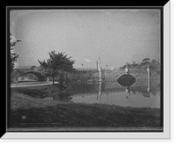 Historic Framed Print, Bridge in Delaware Park, Buffalo, N.Y.,  17-7/8" x 21-7/8"