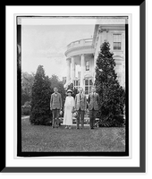Historic Framed Print, Coolidge & family, 9/2/23,  17-7/8" x 21-7/8"