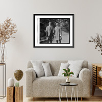 Historic Framed Print, Geo. Wharton Pepper & Howard Heinz, 9/17/23,  17-7/8" x 21-7/8"