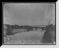 Historic Framed Print, Erie Canal, Tonawanda, N.Y.,  17-7/8" x 21-7/8"