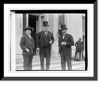 Historic Framed Print, Gompers, R.T. Hon. Wm. Ferguson, Massey & Hon. Henry Getty Chilton, 9/20/23,  17-7/8" x 21-7/8"