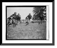 Historic Framed Print, Dufour - Georgetown carrying ball, Georgetown - G.W. game, 9/29/23,  17-7/8" x 21-7/8"