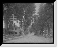 Historic Framed Print, Street in York Village, York, Maine - 2,  17-7/8" x 21-7/8"