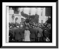 Historic Framed Print, Coolidge addressing postmasters,  17-7/8" x 21-7/8"