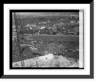 Historic Framed Print, Cornerstone laying, Geo. Wash. Memorial, 11/1/23 - 3,  17-7/8" x 21-7/8"