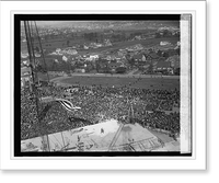 Historic Framed Print, Cornerstone laying, Geo. Wash. Memorial, 11/1/23 - 3,  17-7/8" x 21-7/8"