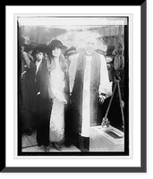 Historic Framed Print, Mrs. Coolidge & Bishop Freeman, 10/29/23,  17-7/8" x 21-7/8"