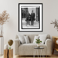 Historic Framed Print, Borah & McCormack, 10/30/23,  17-7/8" x 21-7/8"