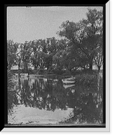 Historic Framed Print, Gauthier's Canal, Lagoon Park, Sandwich, Ontario,  17-7/8" x 21-7/8"