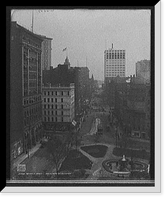 Historic Framed Print, Griswold Street, looking south, Detroit, Mich.,  17-7/8" x 21-7/8"