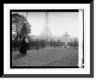 Historic Framed Print, Dedication of Argonne Monument, 11/[23],  17-7/8" x 21-7/8"