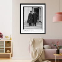 Historic Framed Print, Dr. T. Manle, Dr. V. Grotan,  17-7/8" x 21-7/8"