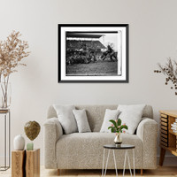 Historic Framed Print, Marine-Army game, 12/1/23 - 5,  17-7/8" x 21-7/8"