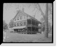 Historic Framed Print, Psi Upsilon House, Amherst College,  17-7/8" x 21-7/8"