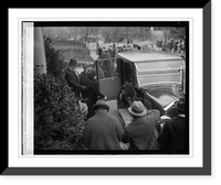 Historic Framed Print, Coolidge at Wilson funeral, 2/6/24 - 2,  17-7/8" x 21-7/8"