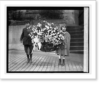 Two children holding wreath, Wilson funeral(?) - 2 Classic, Historic Reproduction