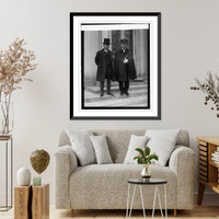 Historic Framed Print, Haruhara & Adml. Kougi [...], 1/29/24,  17-7/8" x 21-7/8"