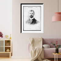 Edwin Gould, portrait bust Classic, Vintage Poster