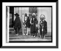 Historic Framed Print, Cheyenne Chiefs, 1/25/24,  17-7/8" x 21-7/8"