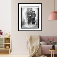 Lt. Com. Walter Atlee Edwards & wife, 2/2/24, Antique Print