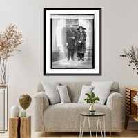 Lt. Com. Walter Atlee Edwards & wife, 2/2/24, Antique Print