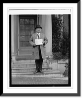 Historic Framed Print, Comd'r Frank Haley Dis. Vets, 2/18/24,  17-7/8" x 21-7/8"