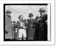 Historic Framed Print, Coolidge with winner Post Marathon, 2/22/24,  17-7/8" x 21-7/8"